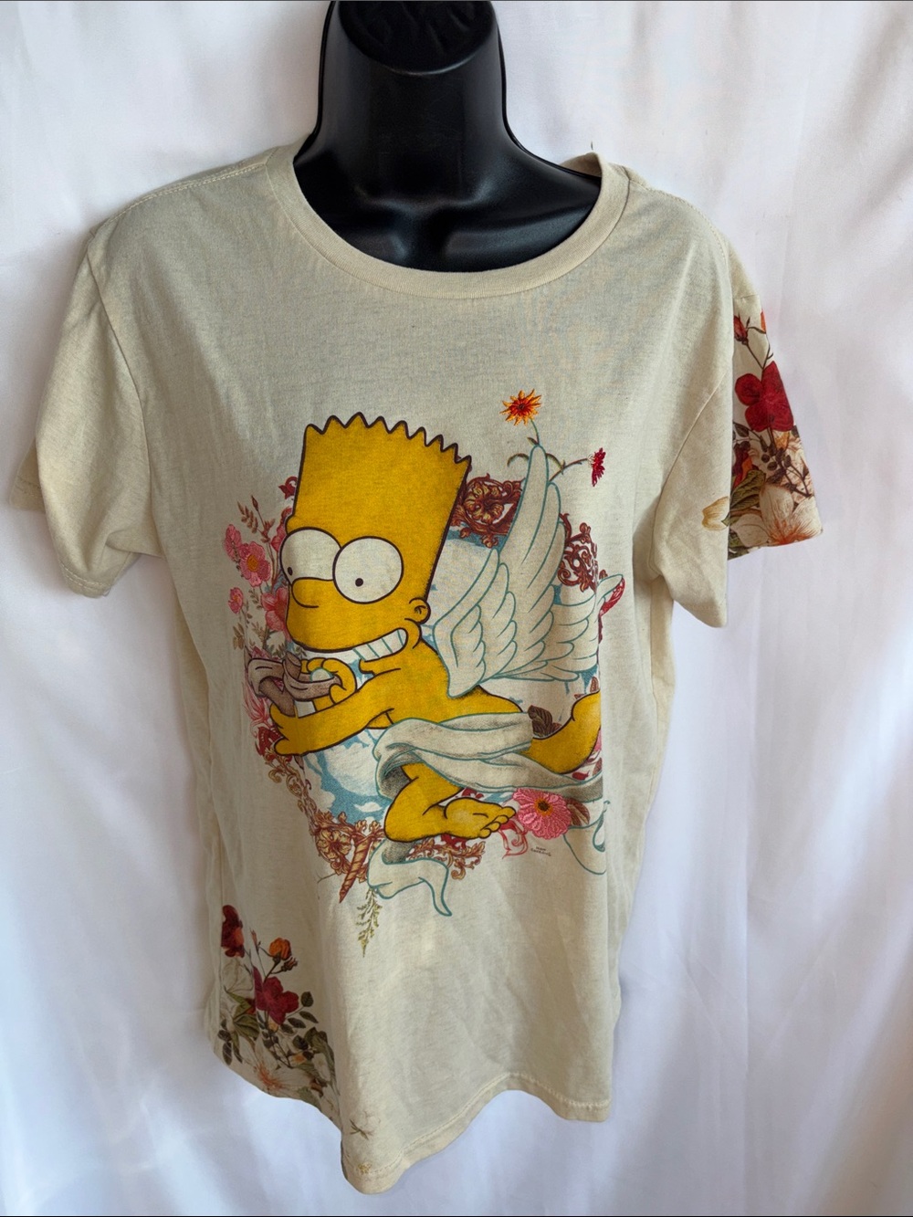 The Simpson s Embroidered bart simpson Cupid graphic, sz M, 19” PTP, 25” L